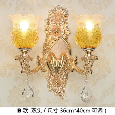 Fancy Crystal Bedside Wall Lamp