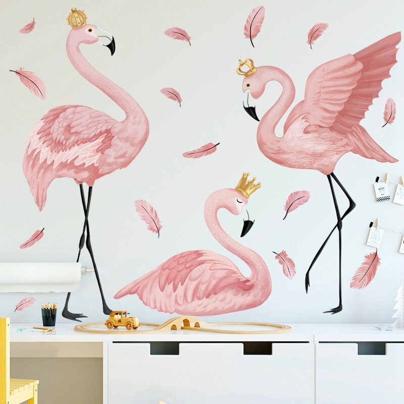 Flamingo Art Wall Mural