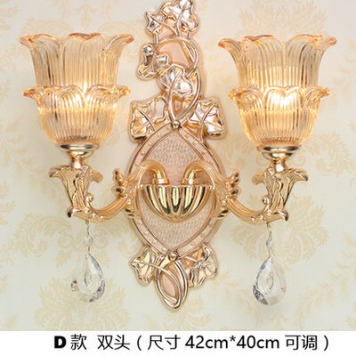 Fancy Crystal Bedside Wall Lamp