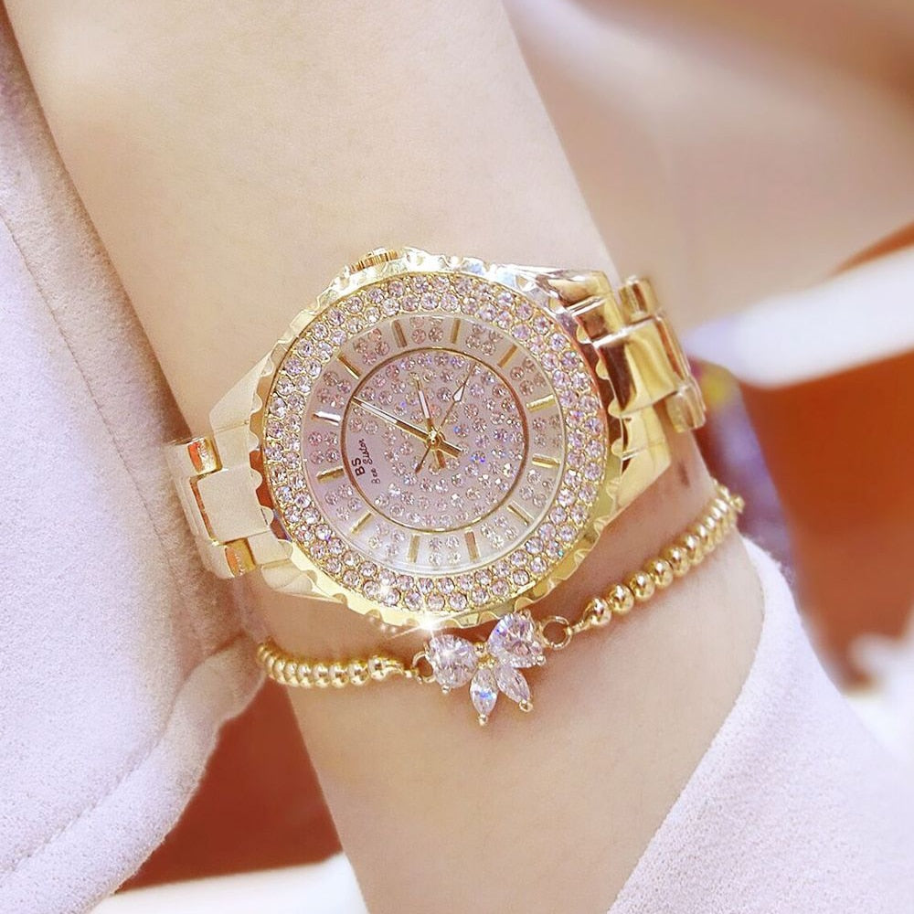 Women's Diamond Accent Watch & Bracelet Set