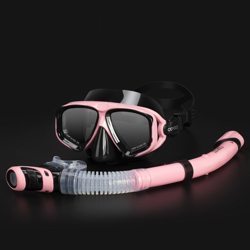 Scuba Diving Pro Mask and Tube Set