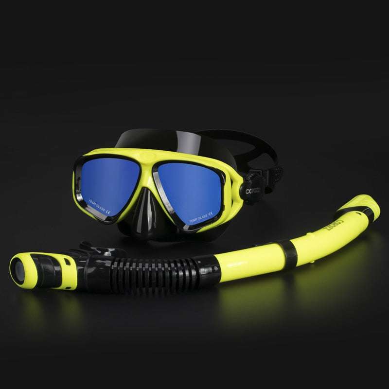 Scuba Diving Pro Mask and Tube Set