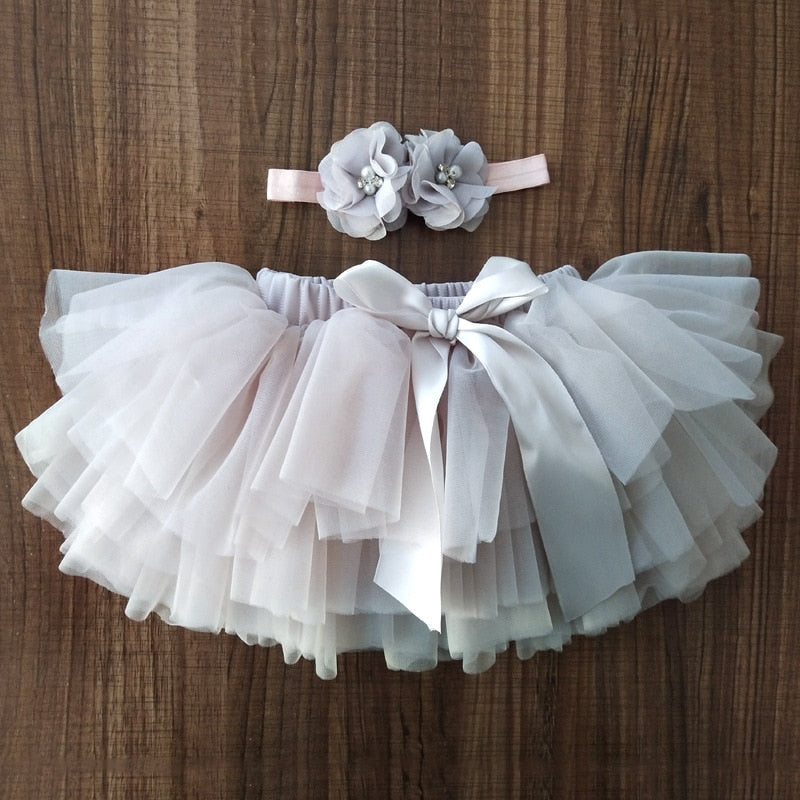 Baby Princess Picture Day Tulle Tutu & Headband Set