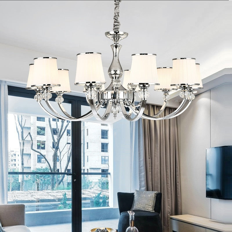 Lavish Home Chrome Chandelier