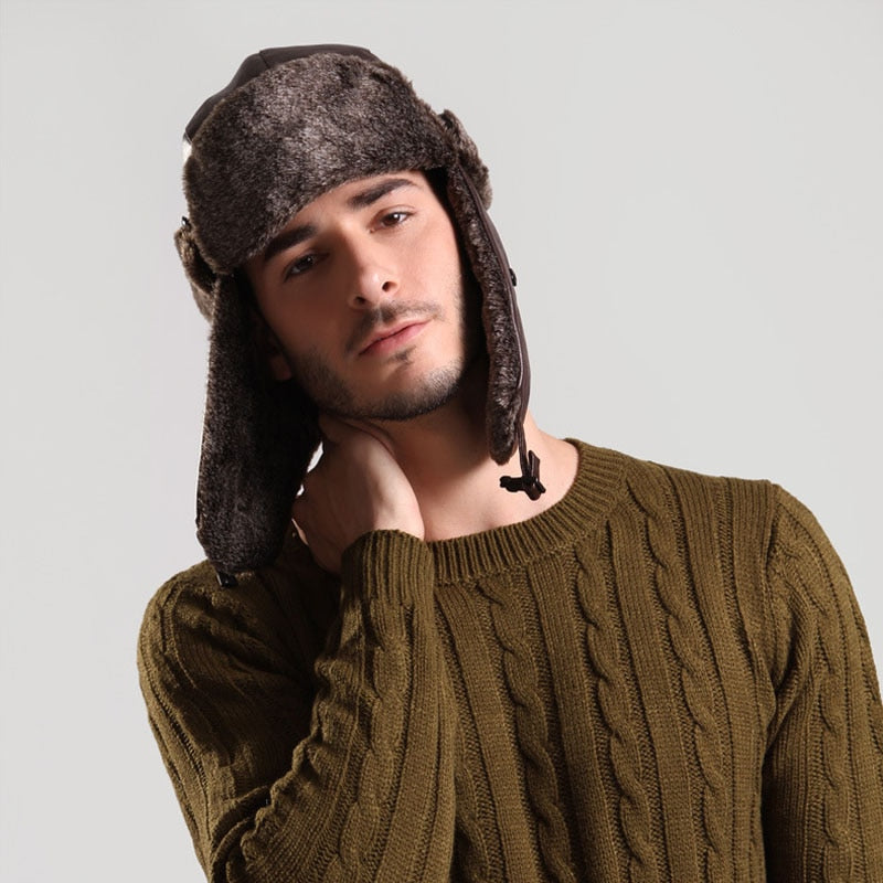 Men's Aviator Fleece Winter Cap