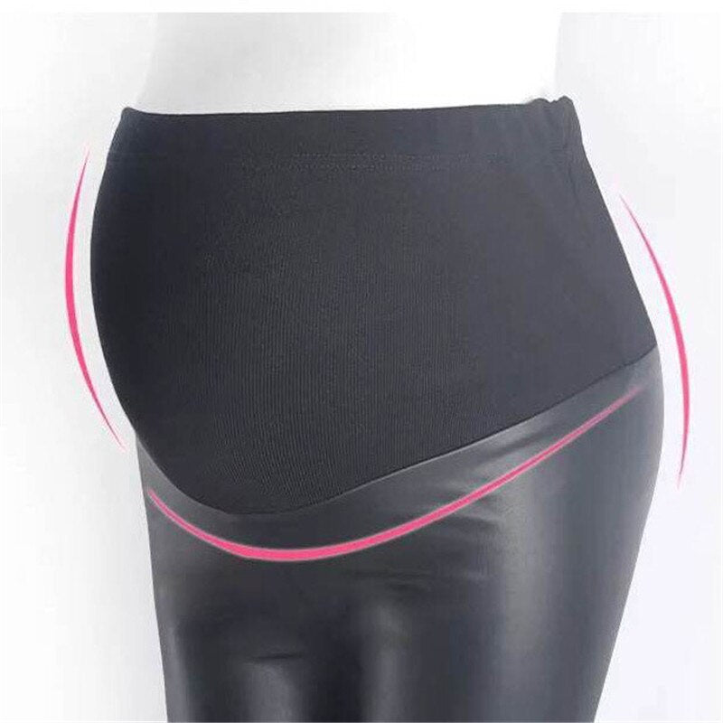 Leather Maternity Leggings