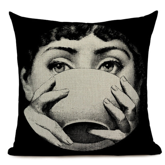 Retro Art Printed Cushion Pillowcase