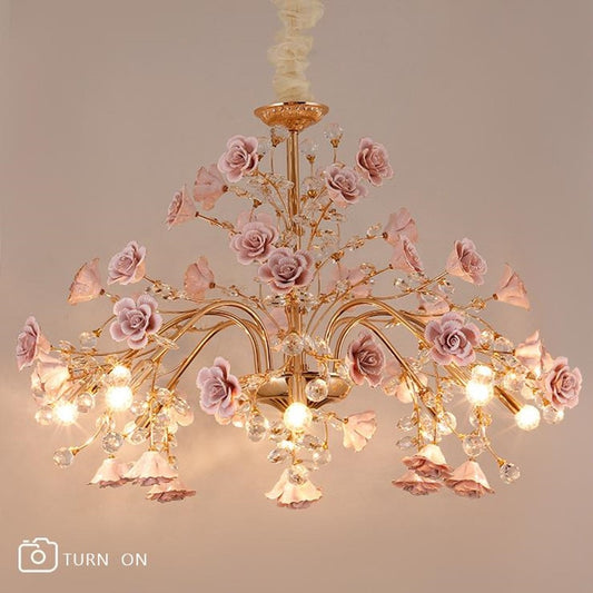 Romantic Style Crystal Chandelier