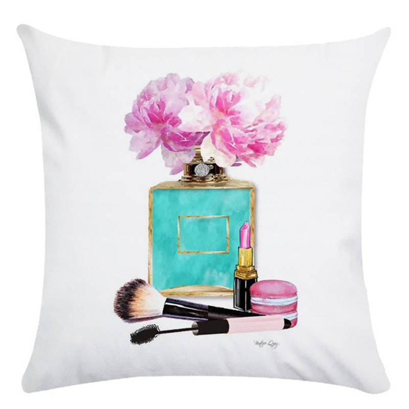 Fragrant Florals: Perfume & Bloom Pillow Case Collection