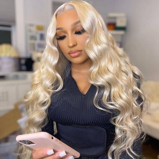 30 Inch Body Wave Blonde Brazilian Lace Wig