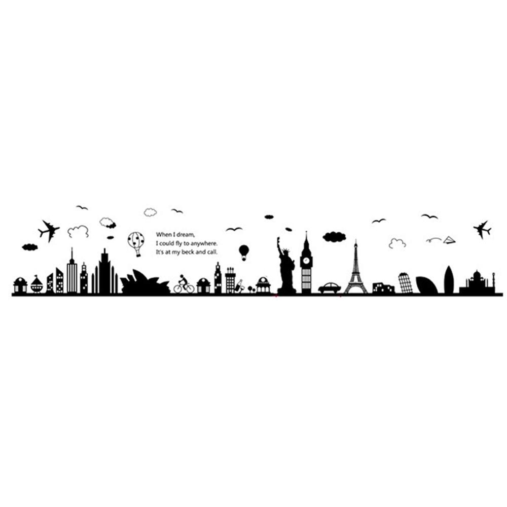 City Silhouette Wall Sticker Mural