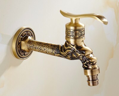 Antique Design Brass Outdoor Garden Laundry Room Faucet