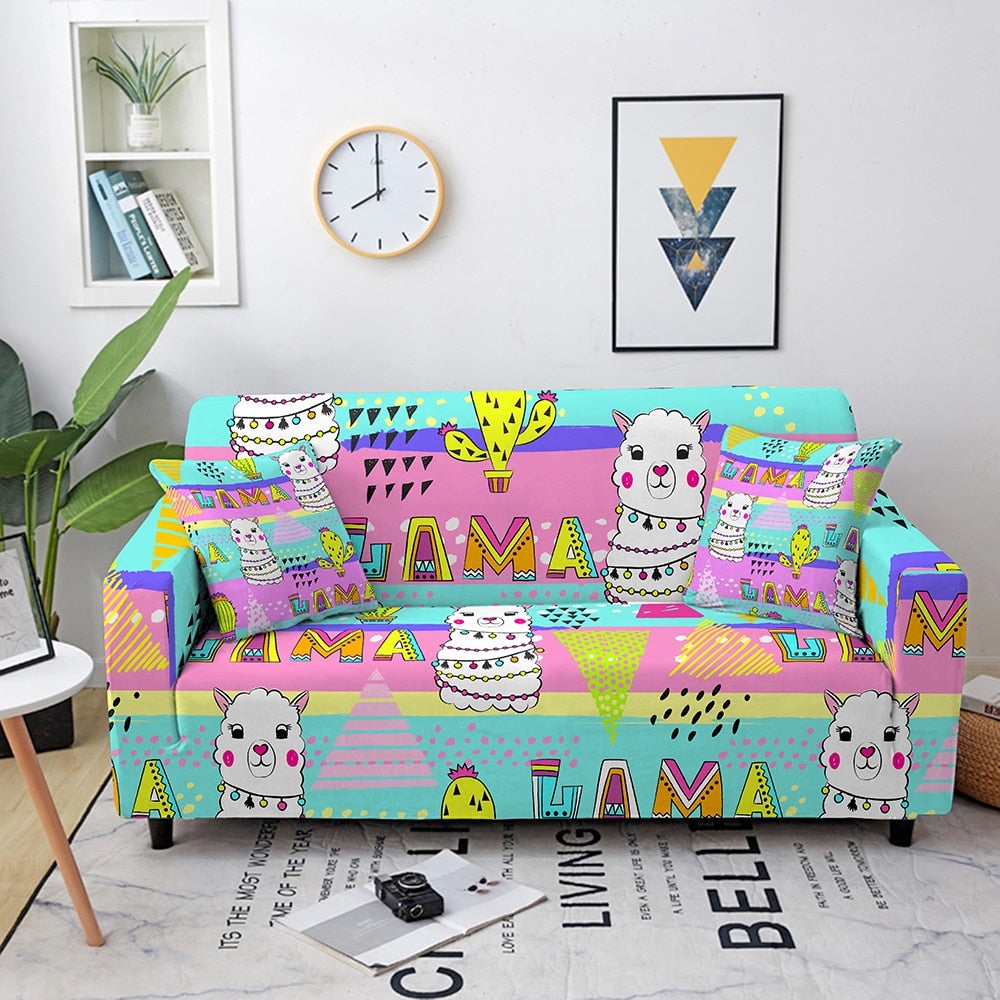 Enchanted Menagerie: Whimsical Animal Sofa Cover Series