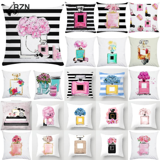 Fragrant Florals: Perfume & Bloom Pillow Case Collection