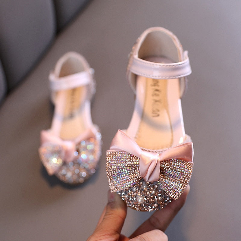 Children's Rhinestone Dress Shoes