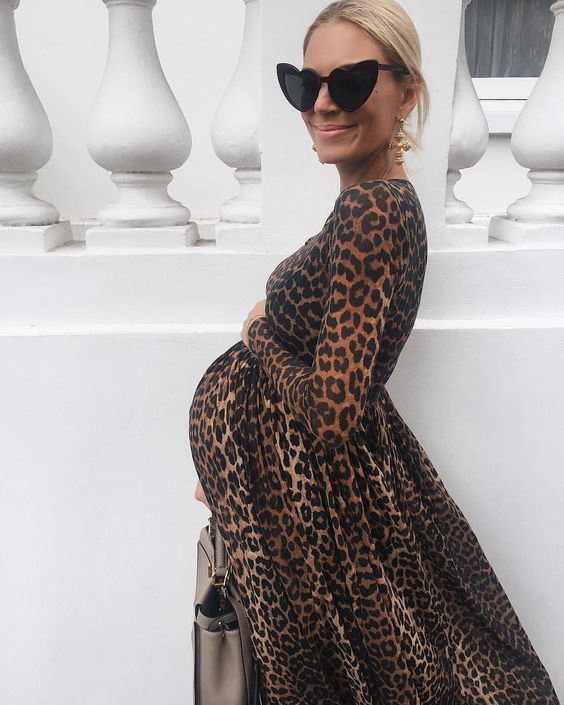 Leopard Print Maternity Dress