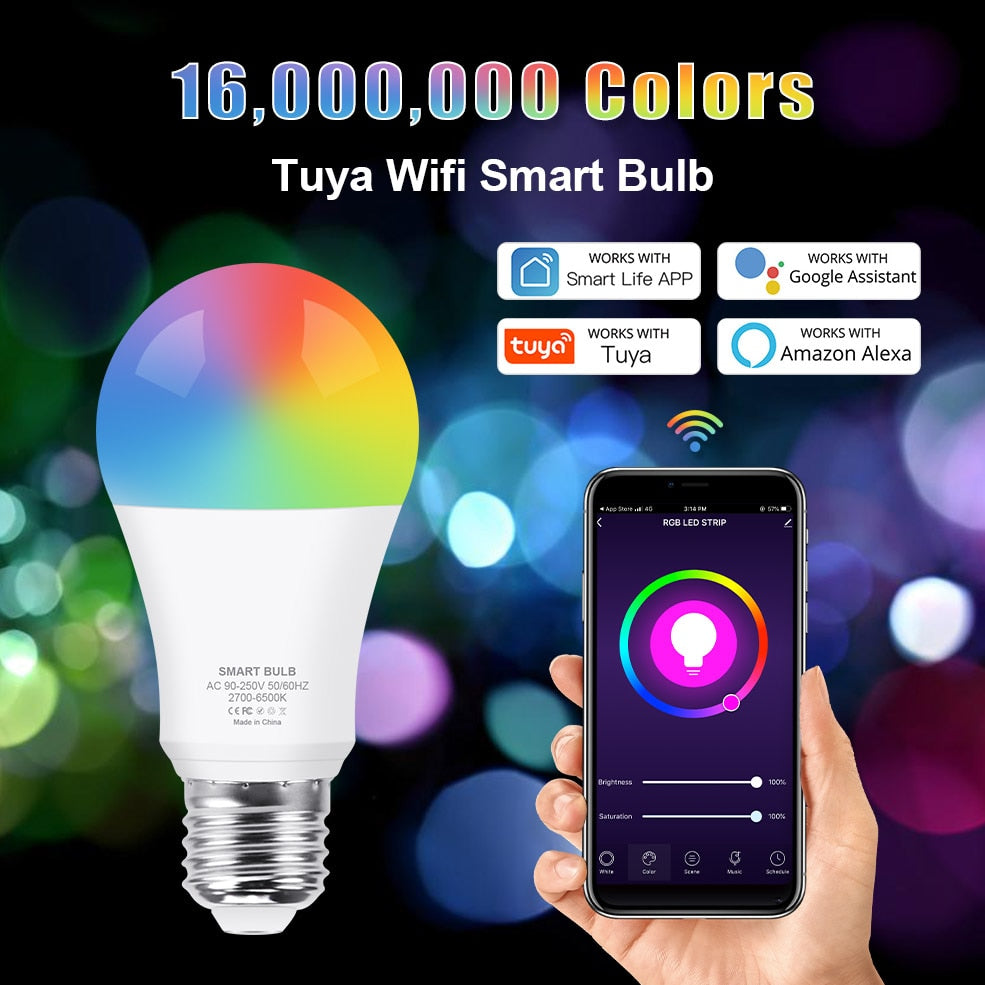 App Smart Color Changing Voice Control Light Bulb