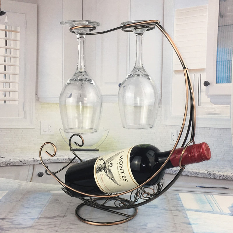 Elegant Metal Wine Bar