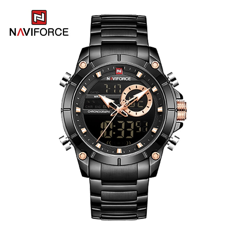 Men's Luxury Dual Display Wrist Watches