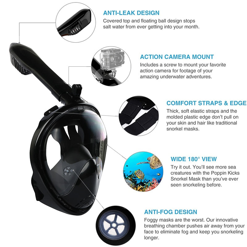 Full Face Scuba Diving Mask