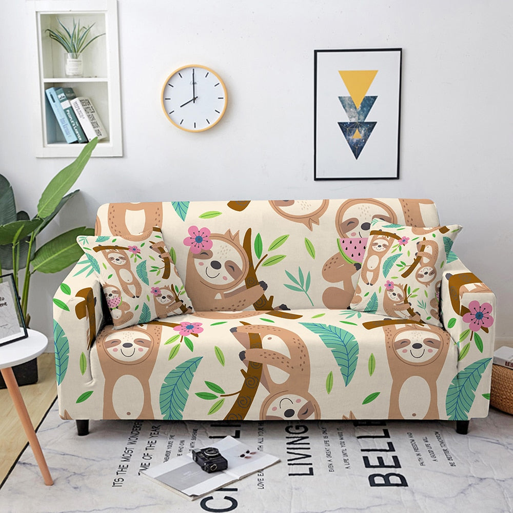 Enchanted Menagerie: Whimsical Animal Sofa Cover Series