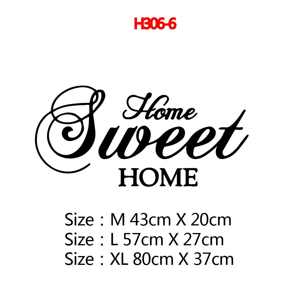 Sweet Home Quotes Wall Stickers