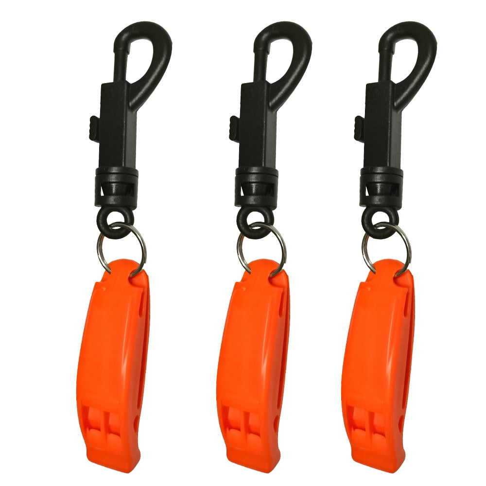 Safety First Outdoor Emergency Whistle  & Clip for Camping Hiking Hunting Scuba