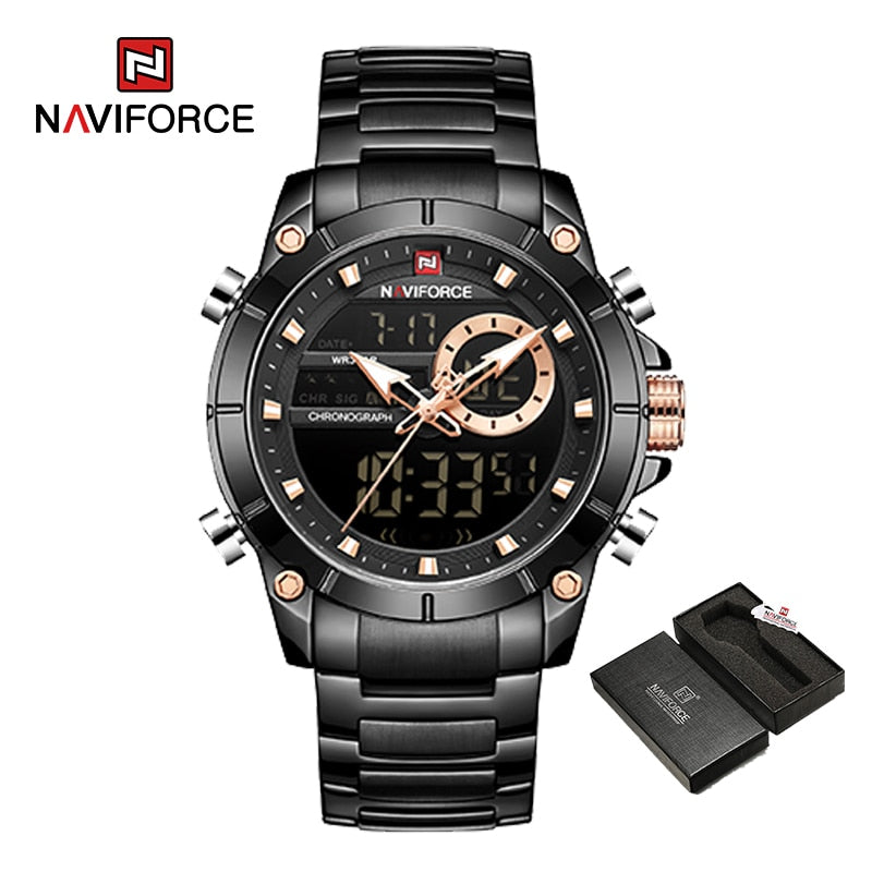 Men's Luxury Dual Display Wrist Watches