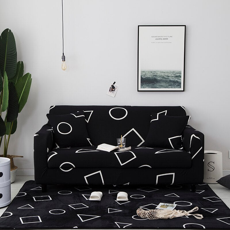 Modern Geometric Sofa Cover – Transform Your Living Room