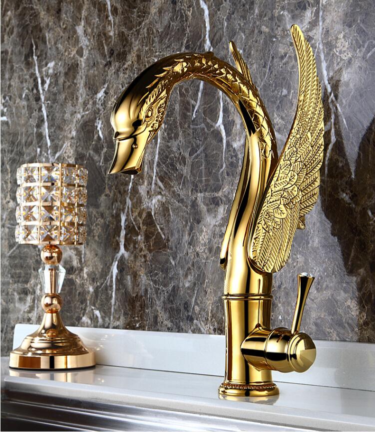 Luxury Design Brass Swan Faucet