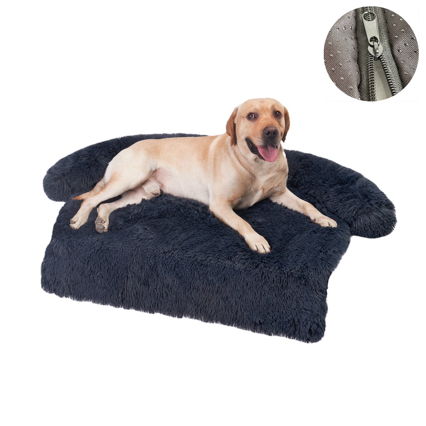 Washable Plush Pet Throw Bed