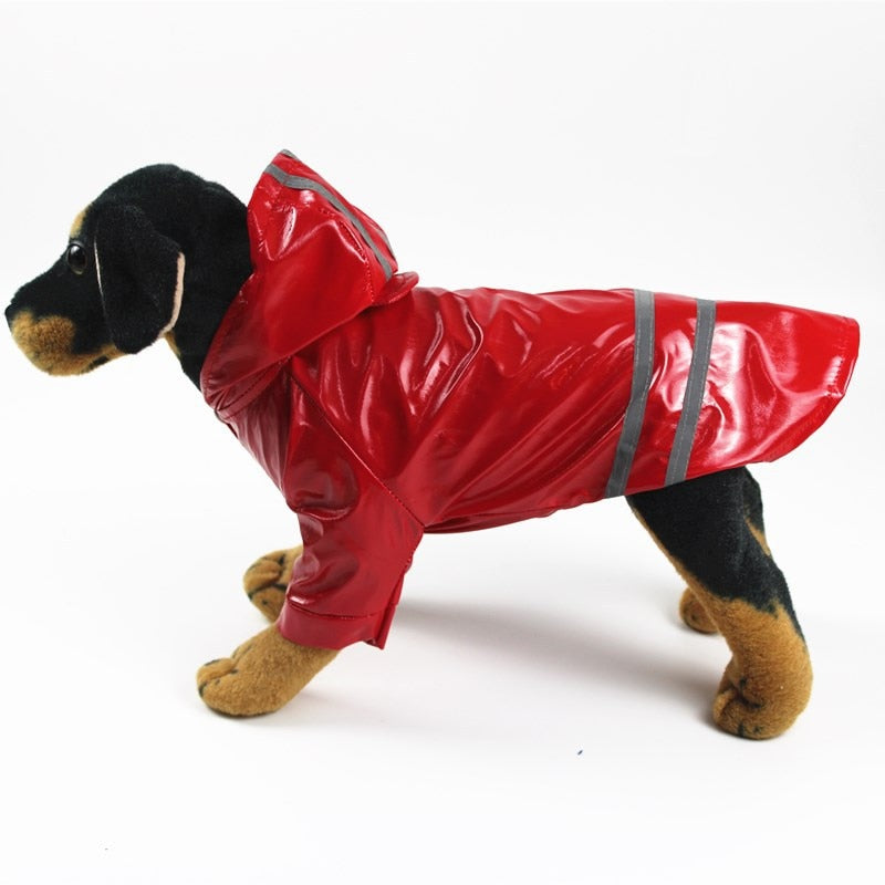 Pet Dog Reflective Strip Raincoat