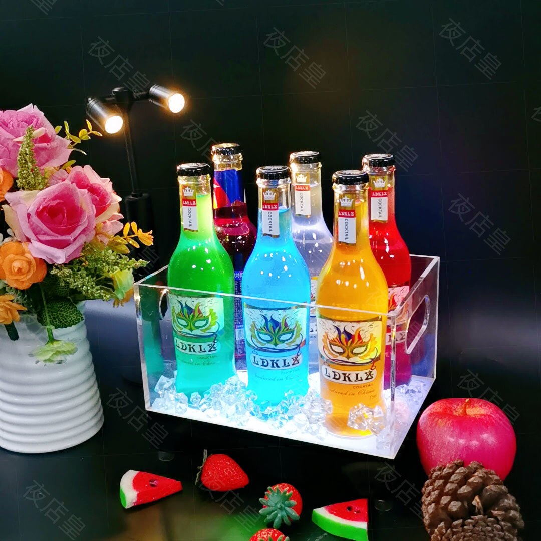 LED Light Bar Wine & Ice Bucket