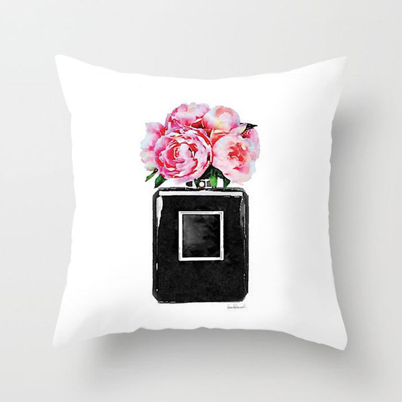 Fragrant Florals: Perfume & Bloom Pillow Case Collection