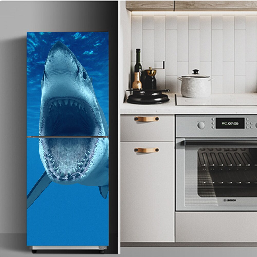 Refrigerator Door Cover Stickers Wallpaper