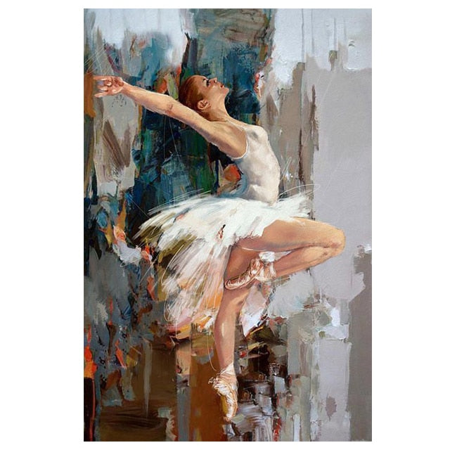 Abstract Dancing Art Ballerina