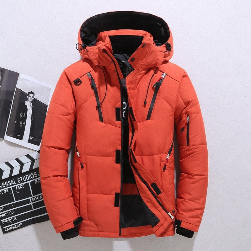 Men's Down Hoodie Winter Jacket