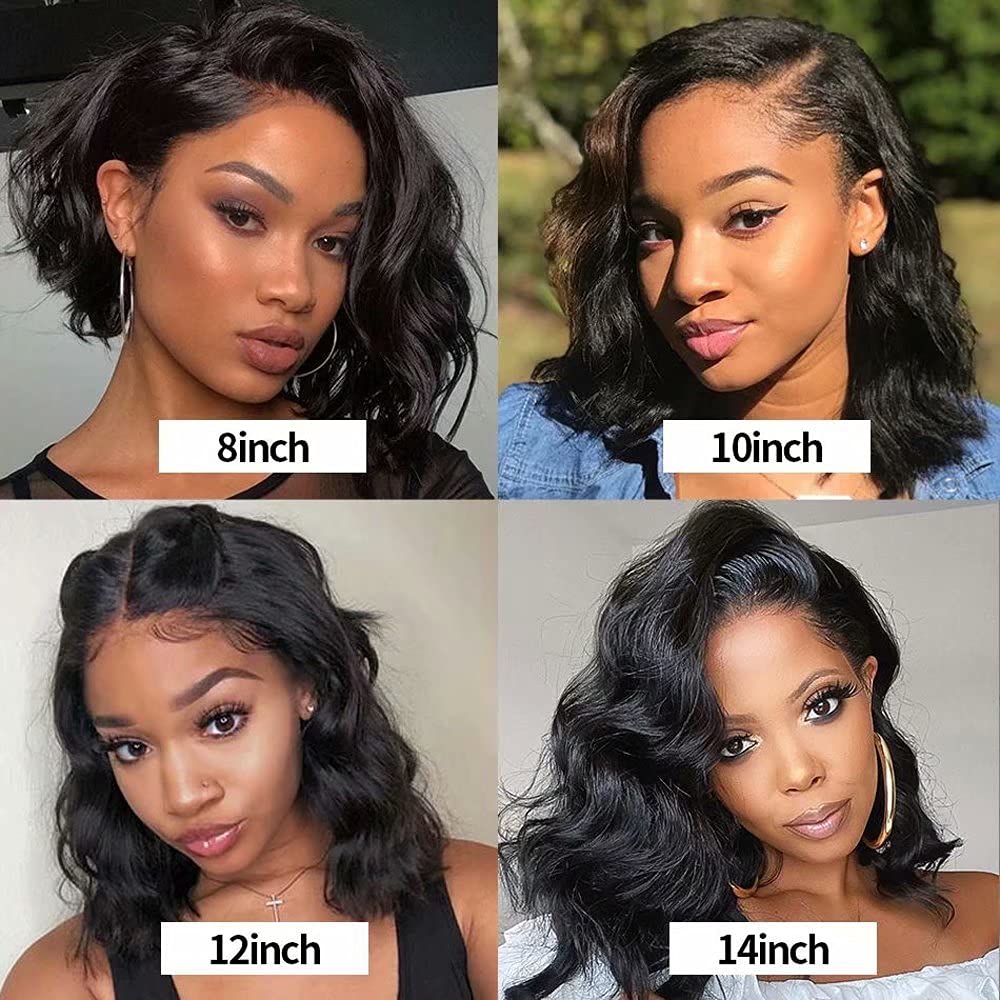 Full Body Wave Bob Length Lace Wig