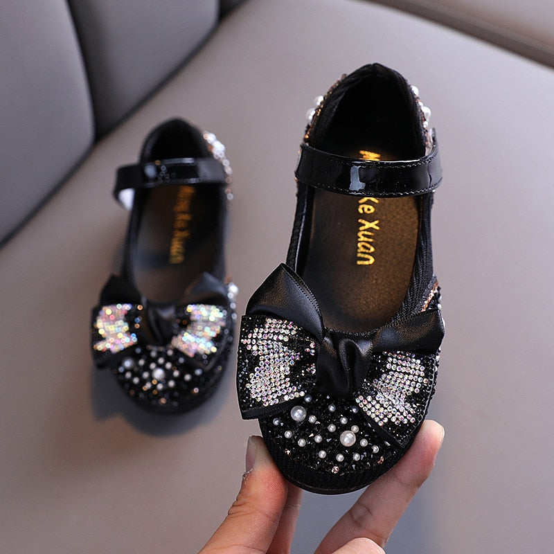 Children's Rhinestone Dress Shoes