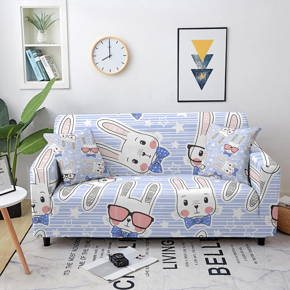 Enchanted Menagerie: Whimsical Animal Sofa Cover Series