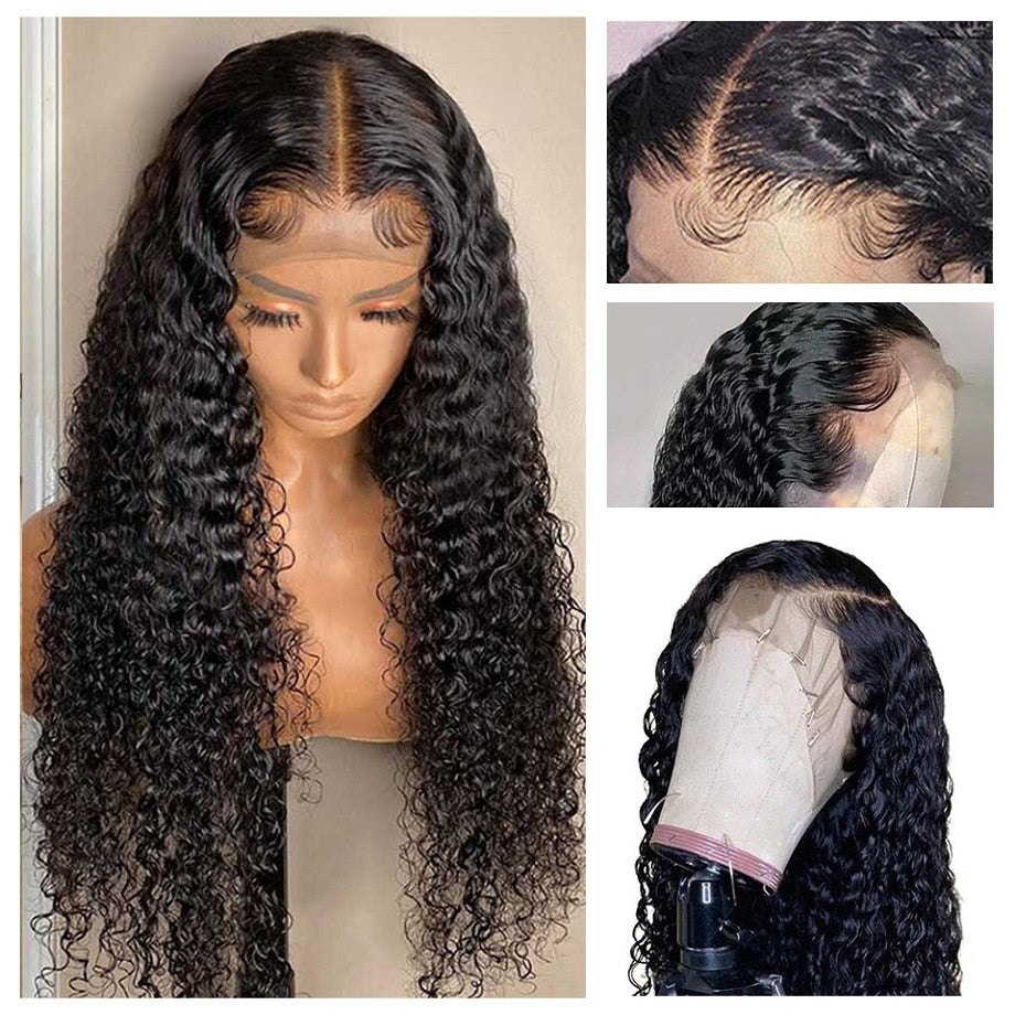 Lace Front Deep Wave Brazilian Remy Human Hair Wig