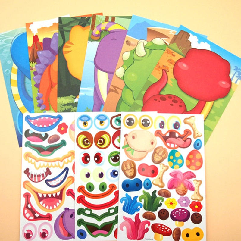 DIY Creative Make a Face Sticker Set