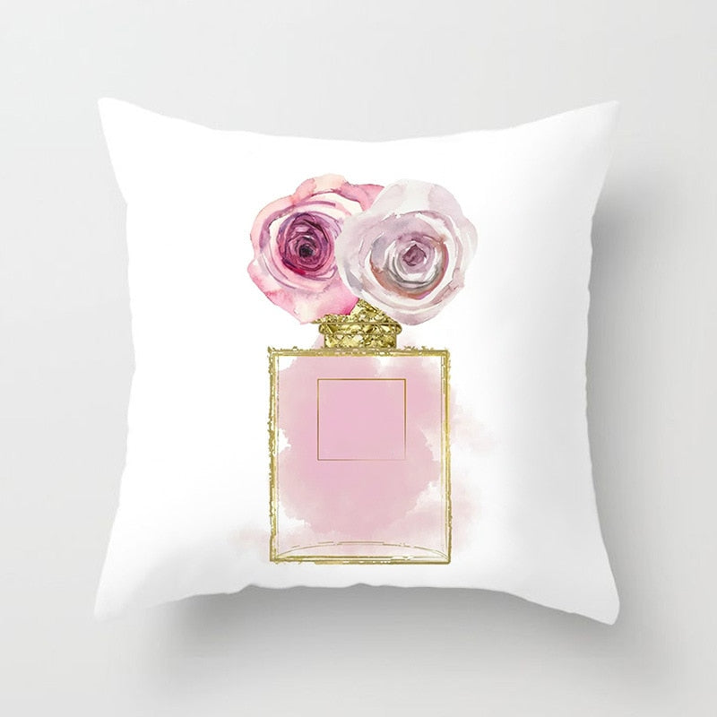 Fragrant Florals: Perfume & Bloom Pillow Case Collection