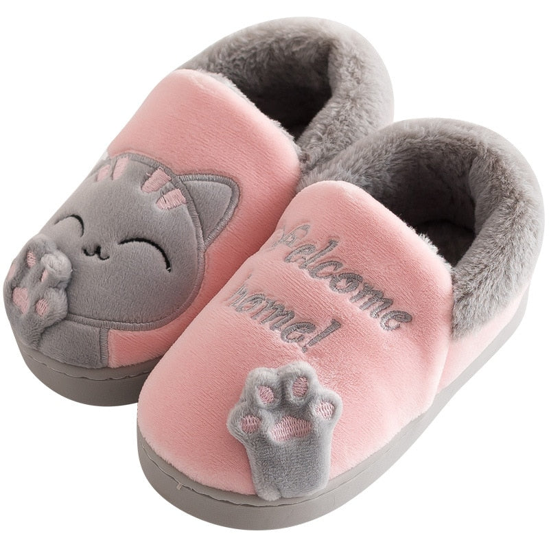 Kids Plush Warm House Slippers