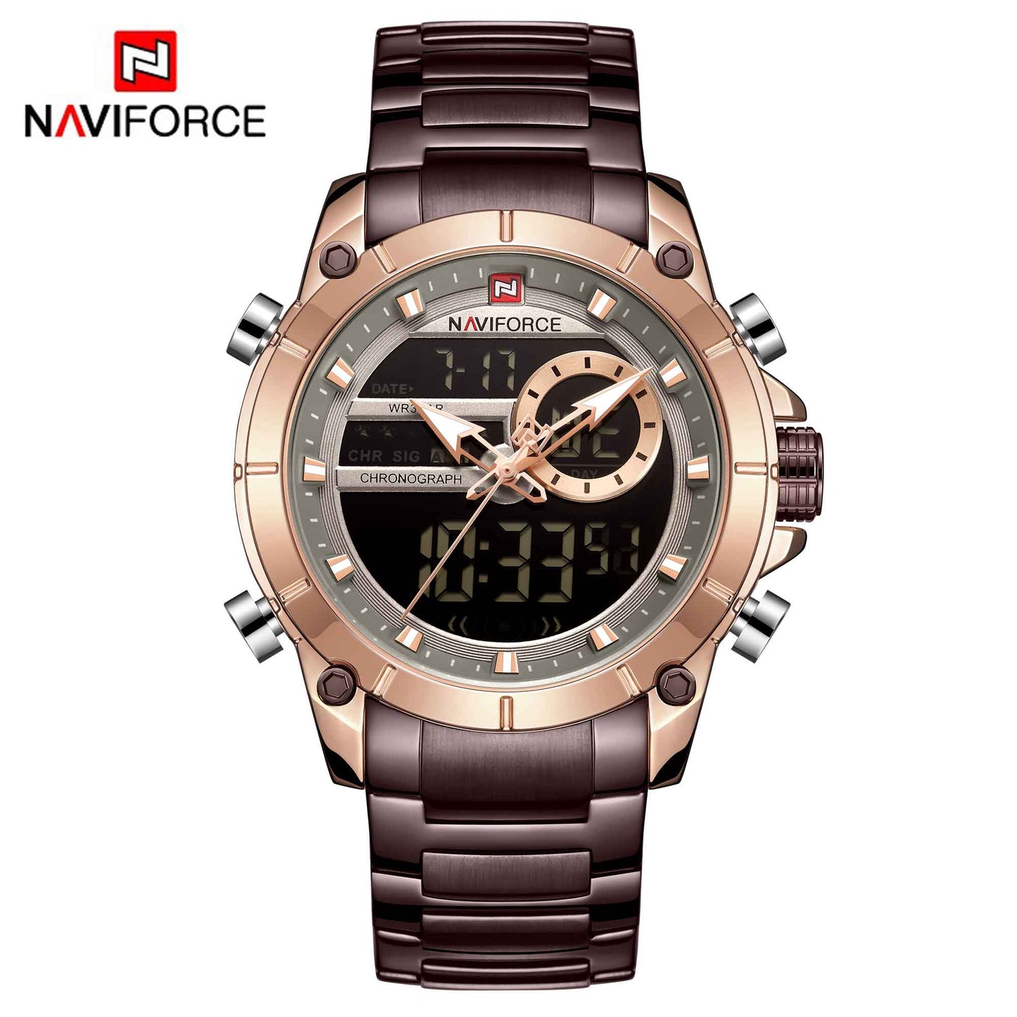 Men's Luxury Dual Display Wrist Watches