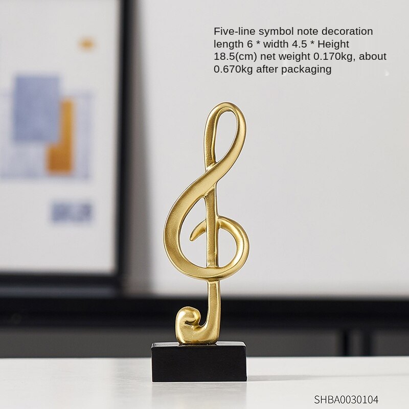 Music Note Figurine Art