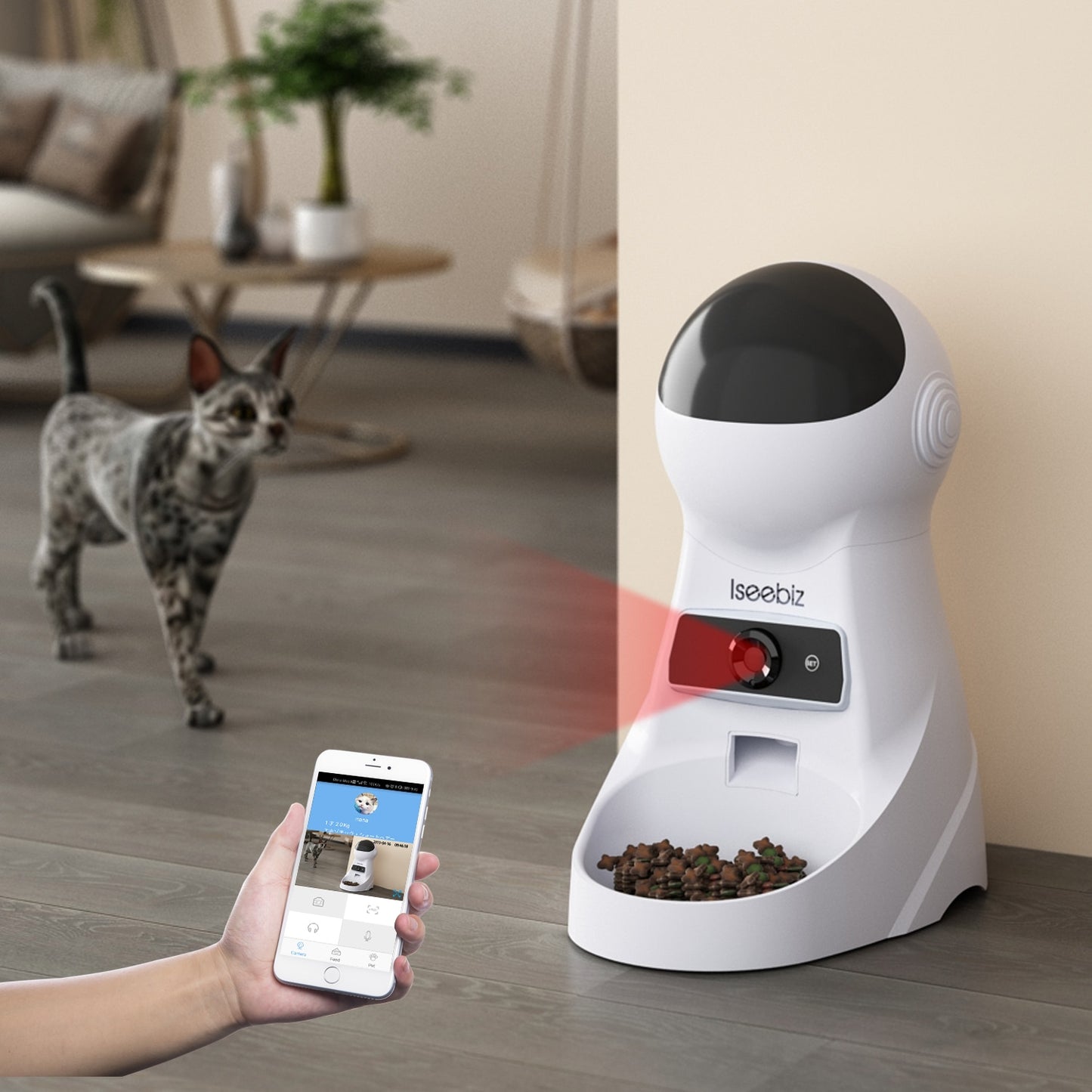 App Controlled Auto Pet Feeder With Camera