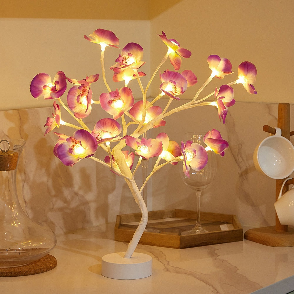 Rose Bud Flower Lamp