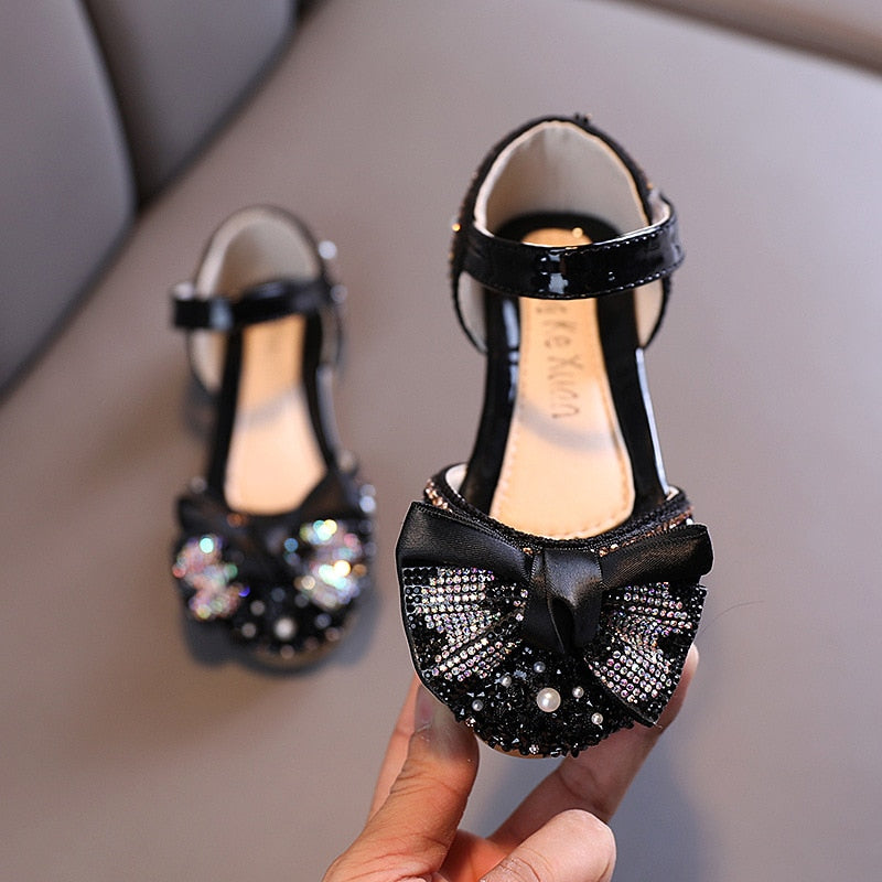 Children's Rhinestone Dress Shoes