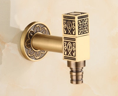 Antique Design Brass Outdoor Garden Laundry Room Faucet